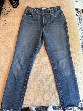 Good American Straight Fit Blue Men's Jeans